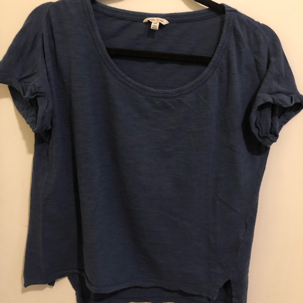 F21 Navy crop top